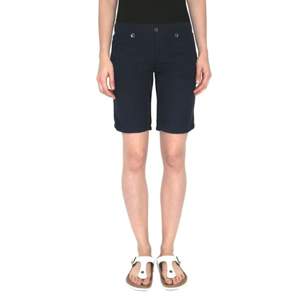 NWT Nordstrom Tractr Blue Relaxed-Fit Linen Shorts